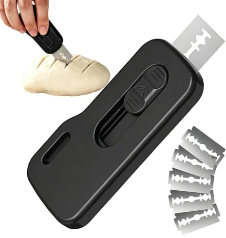 Brödlame Degsnittverktyg Magnetisk Halksäker Handtags Rakbladsskärare Med 5