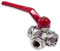 Messing 3-Wege Kugelhahn 3/4'' (DN 20) mit T Bohrung