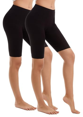 Vinconie Legging Court Femme Cycliste Short sous Jupe Culotte Sécurité | Legging Court Femme, Tissu Respirable Et Doux, Ultra Confortable, Anti‑Frottement, Idéal Sous Robe Pour Yoga En Été
