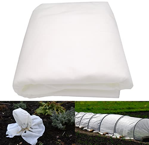 LINCOCLE Wintervlies für Pflanzen, 3m X 6m Winterschutzvlies, 40g/m² Gartenvlies Frostschutz, Premium Frühbeetvlies, Winterschutz für Pflanzen Frostschutz Atmungsaktives Schutzvlies