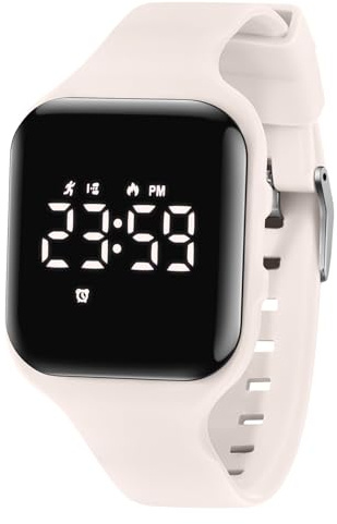 aswan watch Digital Watch Kids Girls Boys with Pedometer, Alarm Clock, Stopwatch Light Date Sports Wrist Watch without App and Mobile Phone with Silicone Wristband