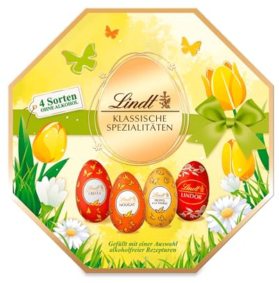 Lindt Schokolade | Klassische Spezialitäten Schachtel | 214g | Edle Pralinenmischung mit feiner Schokolade für Ostern | Osterschokolade | Perfektes Oster-Geschenk für Familie & Freunde