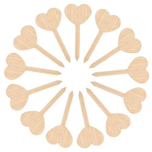 GAROZATION 20Pièces Étiquettes pour Plantes Marqueurs Forme de Cœur pour Jardin et Plantes Pot Décoration Amusante pour Amateurs de Jardinage