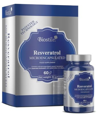 Biostile Resveratrol – Microencapsulé, protège les cellules du stress oxydatif