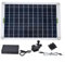 URPIZY Solar Wasser Pumpe 50W Teichpumpe Solarbetriebene Brunnenpumpe Geräuscharme Gartenpumpe Für Teich Garten Aquarium Mit Solar Panel 5M Förderhöhe 800L/H, Solarpumpe Teich