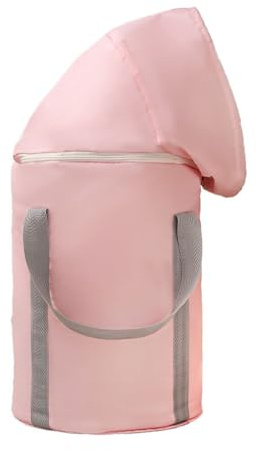 LIXSAZSE Portable and Easy to Clean Foldable Foot Tub for Stress Relief PE Collapsible Foot Bath Basin Foot Bath Bags Comfortable, Pink [Over The Knee]