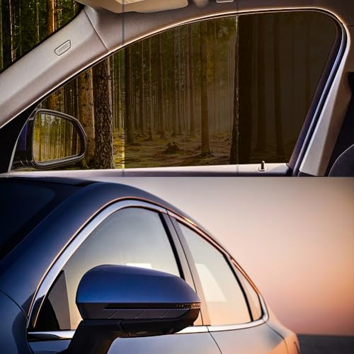 Lámina tintada para coche, 75 x 300 cm, 35 % VLT, autoadhesiva, protección contra rayos UV e IR, contra el calor y el deslumbramiento, lámina de privacidad resistente a los arañazos para coche