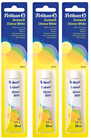 Pelikan 732/7/1/B Deckweiß 1 Tube, 20 ml (3 Tuben/Deckweiß)