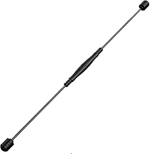 Swing Stick Fitness,barra oscillante fitness Body ginnico, barra elastica per fitness, 4 livelli di gravità, regolazione libera, barra elastica fitness per allenamento multifunzionale(Color:Black)