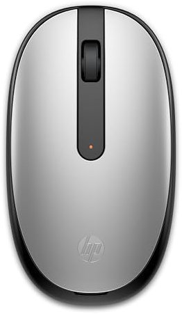 HP Ratón Bluetooth 240 Plateado, Bluetooth 5.1 inalámbrico, par Swift, Seguimiento preciso de 1600 dpi, 3 Botones, portátil Delgado, batería de 2 años, para Windows PC, portátil, Mac y Chromebook