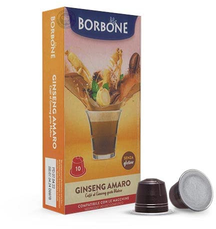60 Capsule Caffe Borbone Compatibili con Nespresso Ginseng Amaro - L' Emporio del Caffè