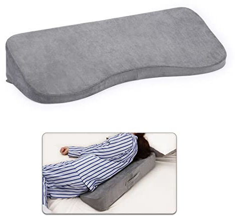 TANYOO Long Wedges for Bed Positioning Pillow for After Surgery Curved Shaped Medical Wedge Pillows for Seniors to Prevent Bed Sore and Improve Healing Process No-Slip Bottom Height 5 Inch