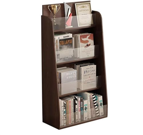 ZZlei2yu-12 Zeitschriftenständer Acryl-Spleiß-Zeitungsständer, Zeitschriftenständer, bodenstehende Informationsständer, vertikale Broschürenständer, Prospektständer aus Holz Zeitungsständer