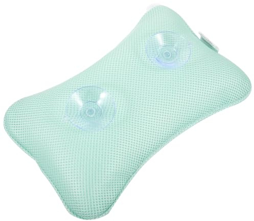 VICASKY Cuscino Bagno Antiscivolo Traspirante con Ventose Supporto Ergonomico per Schiena e Spalle Cuscino per Bagno Lavabile e Morbido per Spa e Relax Colore Casuale