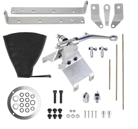 Kit cambio automatico con leva da 30,5 cm, montaggio a pavimento per Turbo 350 TH350 HRC12940, realizzato in lega di metallo per una maggiore durata