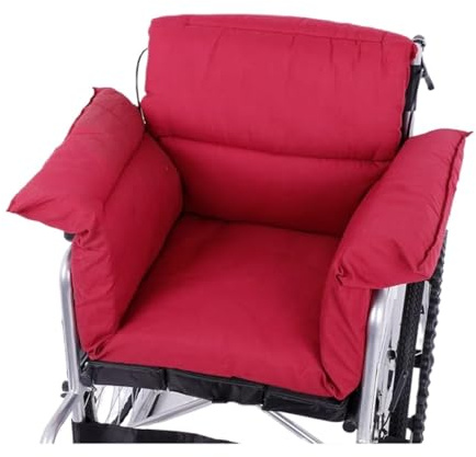 YANSHUYU Cuscino per Sedile di Sedia A Rotelle Invernale Cuscino for Sedia A Rotelle Regolabile, Morbido, Caldo, Antiscivolo, for Schienale Sedia A Rotelle Cuscino per Sedia A Rotelle(03)