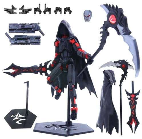ZXTGBQ Figurine ArticuléE T 13,3D Imprimé Figurines d'action T 1 3, T 13 Figurine d'action avec Armes, DéCoration De Bureau à Collectionner, Figurine d'action Robot 13, Cadeau pour Enfant