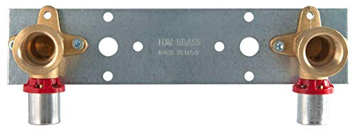 TDM 16er Pressfitting Wandwinkel Montageplatte – 1/2 Innengewinde für 2,0 mm Aluverbund Mehrschichtverbundrohr, DVGW-zertifiziert, 1/2 x 16