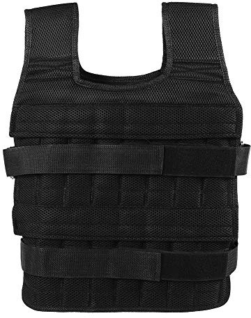 Vbestlife Giubbotto Pesante, Maglia Traspirante 15KG Giubbotto da Allenamento Rinforzato per Allenamento Fitness Gilet Con Pesi