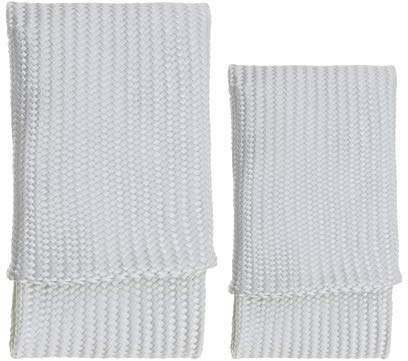 The Lord of the Tools L & XL Gant de Soudage Doigt Bouclier Thermique Fibre de Verre Résistance aux Hautes Températures Anti-coupure Blanc 2Pcs