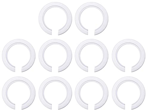 10 Pack E27 to E14/B22 Plastic Lamp Shade Ring Converter, Screw Lamp Shades Reducer Washer E27 Lamp Ring, 42mm to 29mm Light Shade Adapter with Duplex Ring Fitting, White