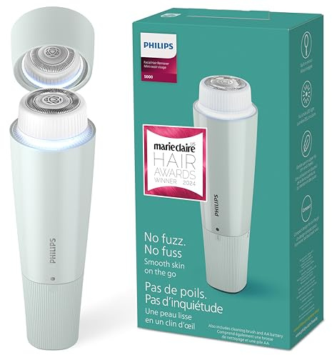Philips Beauty Series 5000 Electric Shaver and Personal Groomer for Women, Cordless & Compact, Hypoallergenic Head, Gentle & Quick Hair Removal Easy Touch Ups, Mint Green, BRR474/00