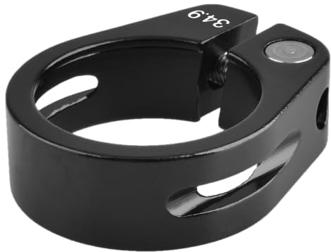 TRIWONDER Cykelsadelklämma 25,4 mm 28,6 mm 31,8 mm 34,9 mm rörklämma sätesklämma för sadelstolpe MTB landsvägscykel (01 svart, 25,4 mm)
