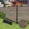 Brown 5FT X 50FT Outdoor Privacy Screen Fence & Mesh Shade Net Cover - Ideal for Garden, Backyard & Patio Privacy, Freestanding
