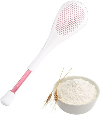 Flour Duster for Baking - Powder Sifter Spoon | Powder Sugar Dusting Wand | Detachable Powder Duster | Powdered Sugar Shaker Duster | Flour Sifter | Baking Duster | Small Sifter