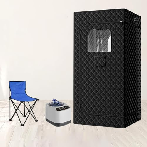 Carpa de Sauna Sauna, Tienda De Campaña For Sauna En El Hogar, Tienda De Sauna Personal For Sauna De Vapor En El Spa En Casa Con Generador De Vapor, Temporizador De 90 Minutos, Silla Plegable, Control