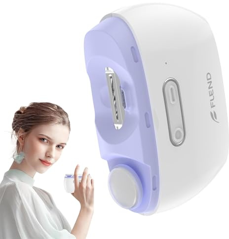 Electric Nail Clipper, Baby Nail Trimmer Nail Polisher 2 in-1, Automatic Nail Clipper 2 Speed Fingernail Clippers Nail File with Light,Women Manicure Set Nail Clippers for Baby Kids Seniors Weak Hands