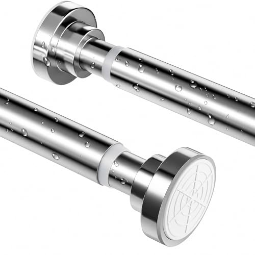 Barra Cortina Ducha Sin Taladrar de Acero Inoxidable, 65-206cm