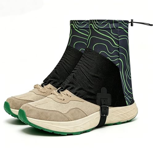 Gyism Trail Low Gaiters unisex – vattentäta och ventilerande trailrunning-damasker med halkskydd – lätta skodamasker mot smuts, sand och snö för vandring, klättring och utomhusbruk