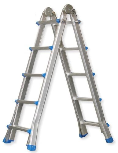 Multi Purpose Telescopic Ladder, 510cm, Folding, Extendable, 5 Step, Heavy Duty, for Home and Garden