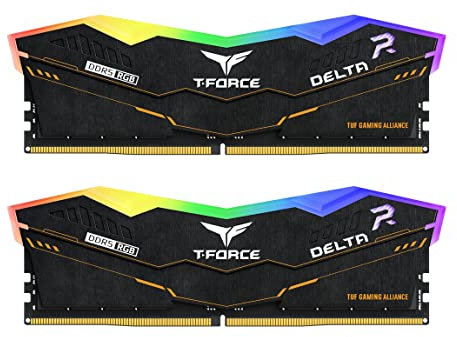 DIMM 32 GB DDR5-6000 (2x 16 GB) Dual-Kit (schwarz, FF5D532G6000HC38ADC01, Delta TUF RGB, INTEL XMP)