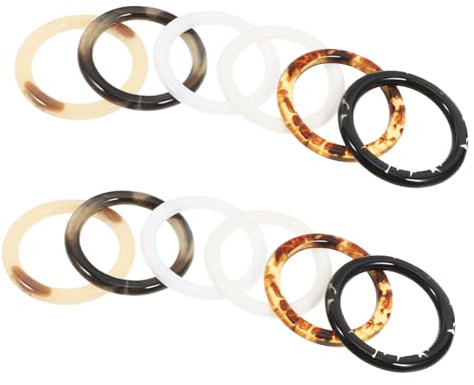 GALPADA Juego de 12 Servilleteros de Resina Gruesa Anillos de Servilletas de Tela Otoñales Decoración Elegante para Comedor Fiestas y Reuniones Familiares