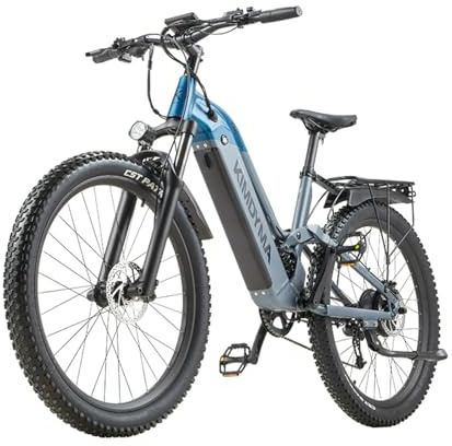 KIMDYMA Bici Elettrica Mountain Bike Full Suspension | Batteria 48V 20Ah Autonomia fino a 160 km | Motore 80Nm | Modelli K1/K2/K3 per Uomo e Donna - E-MTB