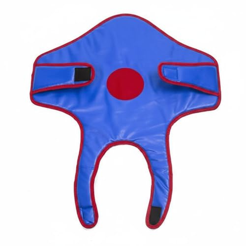 perfeclan Children Fencing Vest Chest Protector Torso Guard Training Gear Youth Vest Impact Absorbing Shell Adjustable Fastening Secure Fit suitable for practice coaching sparring club , Blue