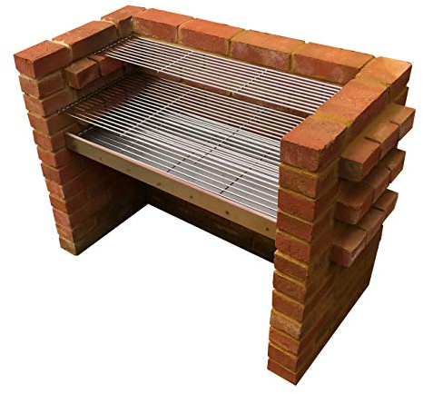 Large Stainless Steel DIY Brick BBQ Kit 91cm x 40cm Grill