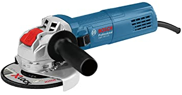 Bosch Professional 06017C9000 Smerigliatrice Angolare Gwx 750-125 (750 W, per Accessori X-Lock, Diametro del Disco: 115 mm, in Cartone, Blu