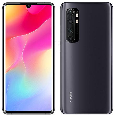 Mi Note 10 Lite Smartphone 6GB 128GB Qualcomm® Snapdragon™ 730G Processor AI Quad Kamera 6.47″ 3D Curved AMOLED Display 5260 mAh typ NFC Schwarz [Globale Version]
