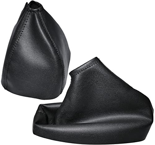 AERZETIX - C59175 - Soufflet de levier de vitesse et frein à main - compatible avec Alfa Romeo 159 de 2005 à 2011 - couleur: noir - en cuir synthétique