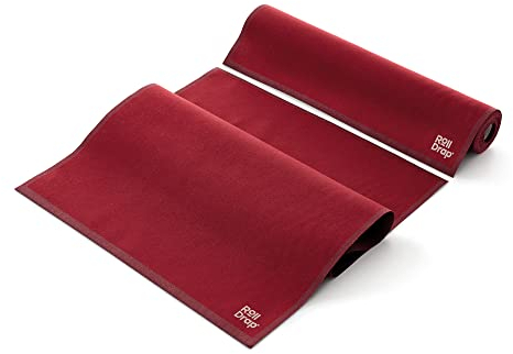 ROLL DRAP – Rollo de 10 Paños Multiusos | 100% Algodón | Reutilizables | 40 x 64 cm | Color Burdeos | Formato Rollo, en Unidades Precortadas