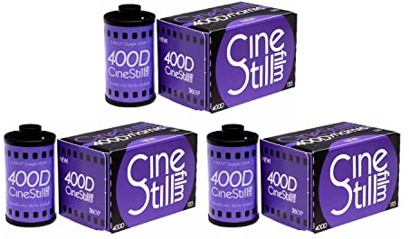 Cinestil 35 mm 400 dynamisk färgfilm (135, 36 EXP) 3-pack