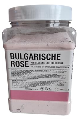 Gelee Maske Gesichtsmaske Bulgarian Rose Hautpflege Feuchtigkeitsspendend Antioxidans Anti-Aging für alle Hauttypen Beauty Jelly Mask Peel Off BMTLAB 650 Gramm