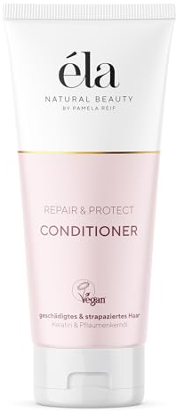éla Natural Beauty Conditioner Repair & Protect - Vegane Haarpflege mit Pflanzlichem Keratin & Pflaumenkernöl - Für geschädigtes & strapaziertes Haar - Von Pamela Reif - 1x 200ml