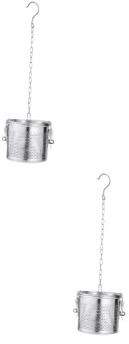 MAGICLULU 2 Pièces moulins à poivre poivre pour cuisiner cuisson filtre infuseur d'épices à soupe passoire à assaisonnement Acier inoxydable passoire à thé maille fine poivre noir broyeur