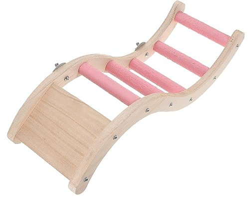 COSMEVIVI Papageienleiter Holz Spielzeug Für Kleinvögel Vogelkäfig Zubehör Kletterleiter Papagei Sittich Leiter Für Klettern Und Entdecken