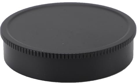 Lente Fotocamera, Lente in Lega di Alluminio Copri la Protezione con Sacchetto e Cinturino per la Fotocamera Ampia, Prevenire Usura e Polvere, Leggero e Compatto (BLACK)
