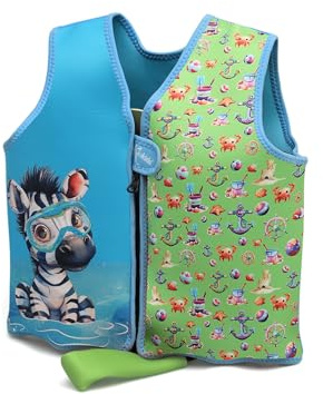 Kiokids Chaleco Neopreno De Flotación Animales Verde